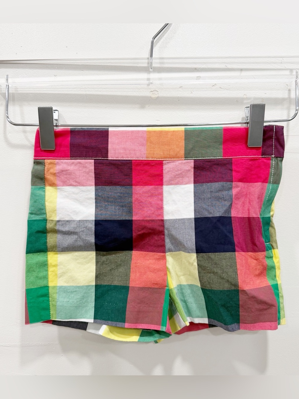 Janie and Jack Midsummer Garden Plaid Shorts Cotton Size 5 Preppy